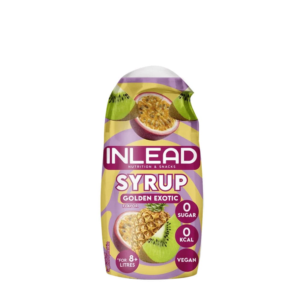 INLEAD Nutrition - Sirup på klemmeflaske - Gylden eksotisk, 65 ml – emballage