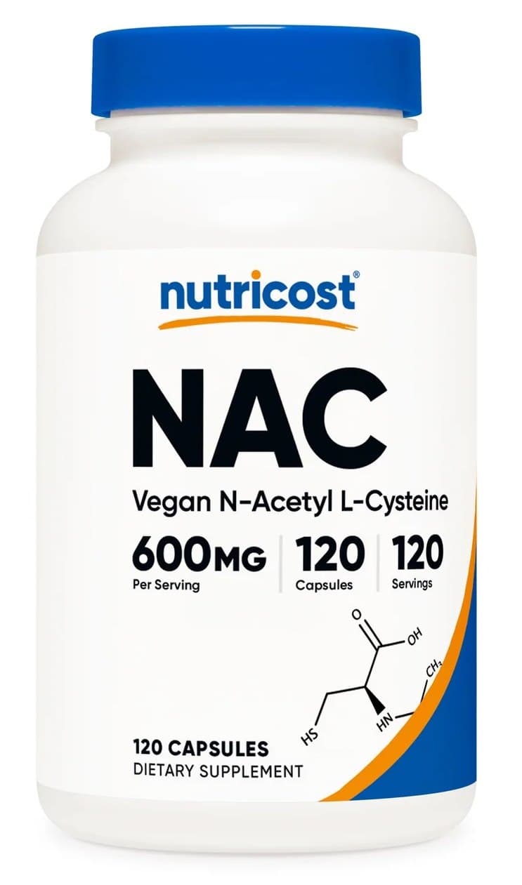 Nutricost NAC (N-Acetyl L-Cysteine) – Nutricost emballage