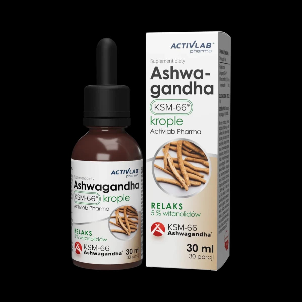 Activlab - Pharma Ashwagandha KSM-66® - 30 ml dråber – Activlab emballage