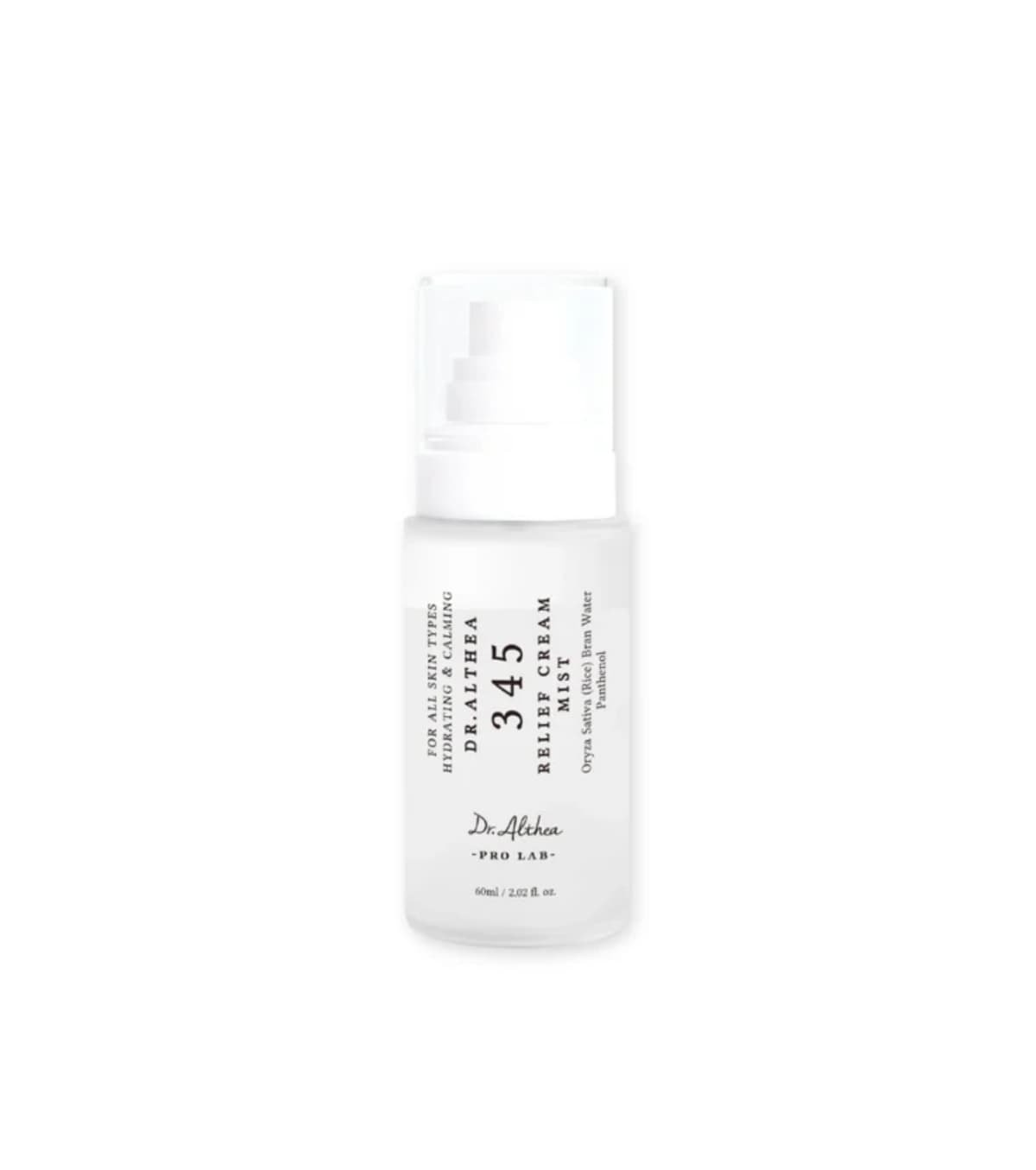 LA ROSE - Dr.Althea 345 Relief Cream Mist 60 ml – LA ROSE förpackning