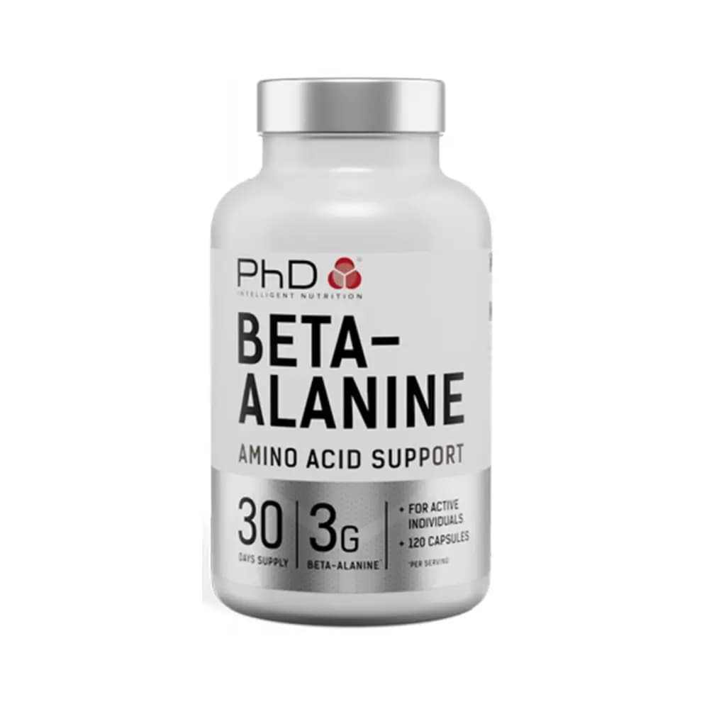 PhD - Beta-Alanine - Unflavoured - 120 capsules (30 days supply) – Phd förpackning