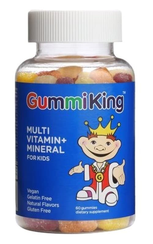 Kumikarkki - Monivitamiini + Mineraali lapsille - 60 Kumikarkkia – Gummiking pakkaus