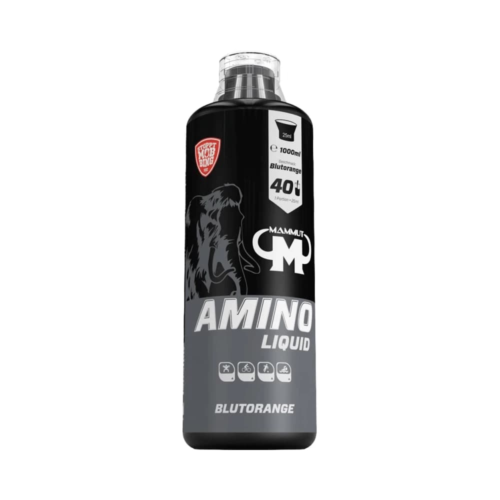 Mammut - Amino Liquid - Blood Orange - 1000ml – Mammut förpackning