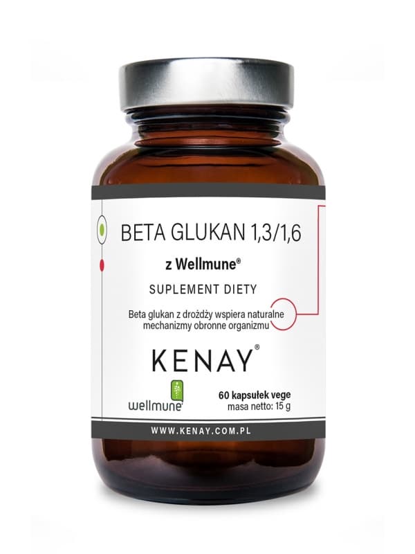 Kenay - Betaglukan 1,3/1,6 med Wellmune - 60 kapslar – förpackning