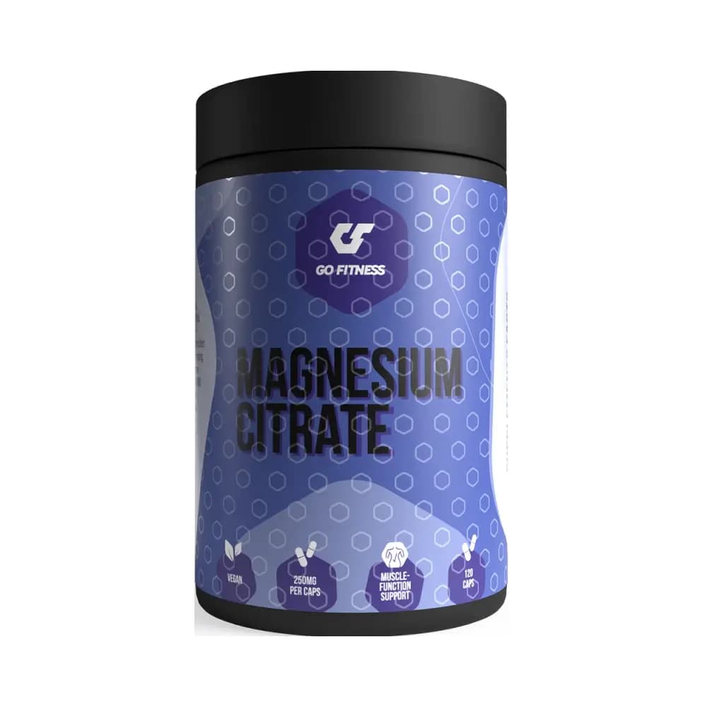 Go Fitness - Magnesium Citrate - Unflavoured - 120 caps – Go Fitness förpackning