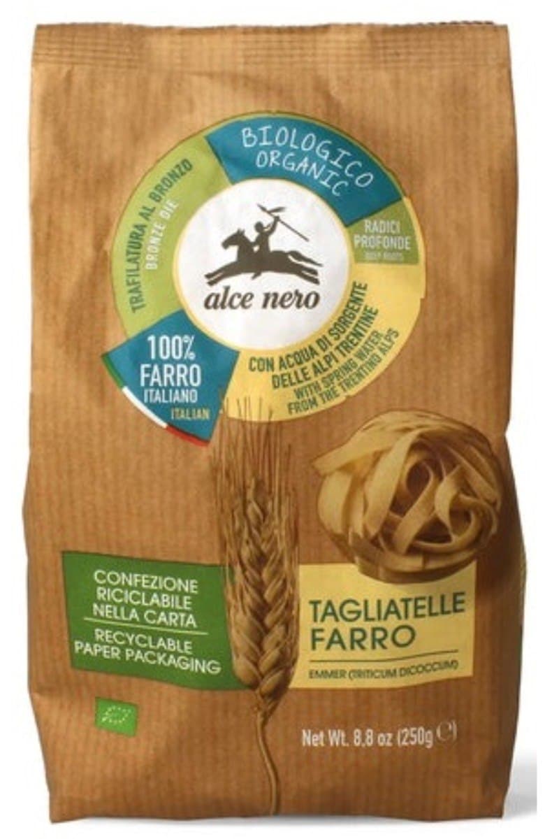 Alce Nero - Tagliatelle Farro - 250g – Alce Nero pakkaus