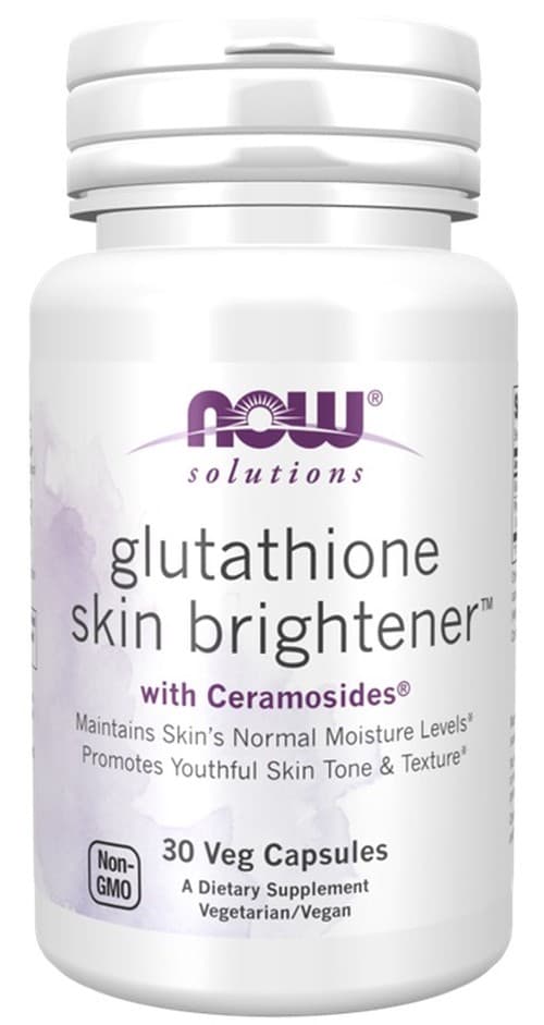NOW Foods - Glutathione Skin Brightener With Ceramosides - 30 Vcaps – NOW Foods emballage