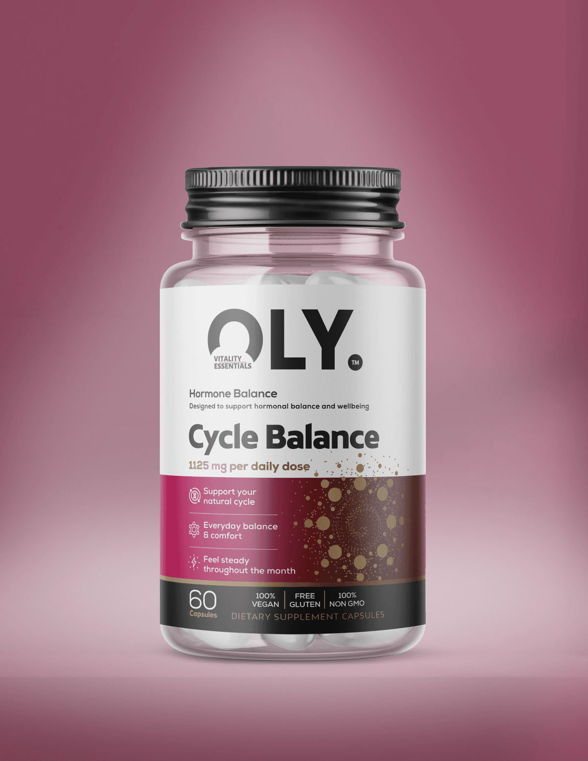 Oly - Cycle Balance - 1125 mg - 60 vcaps – Oly förpackning