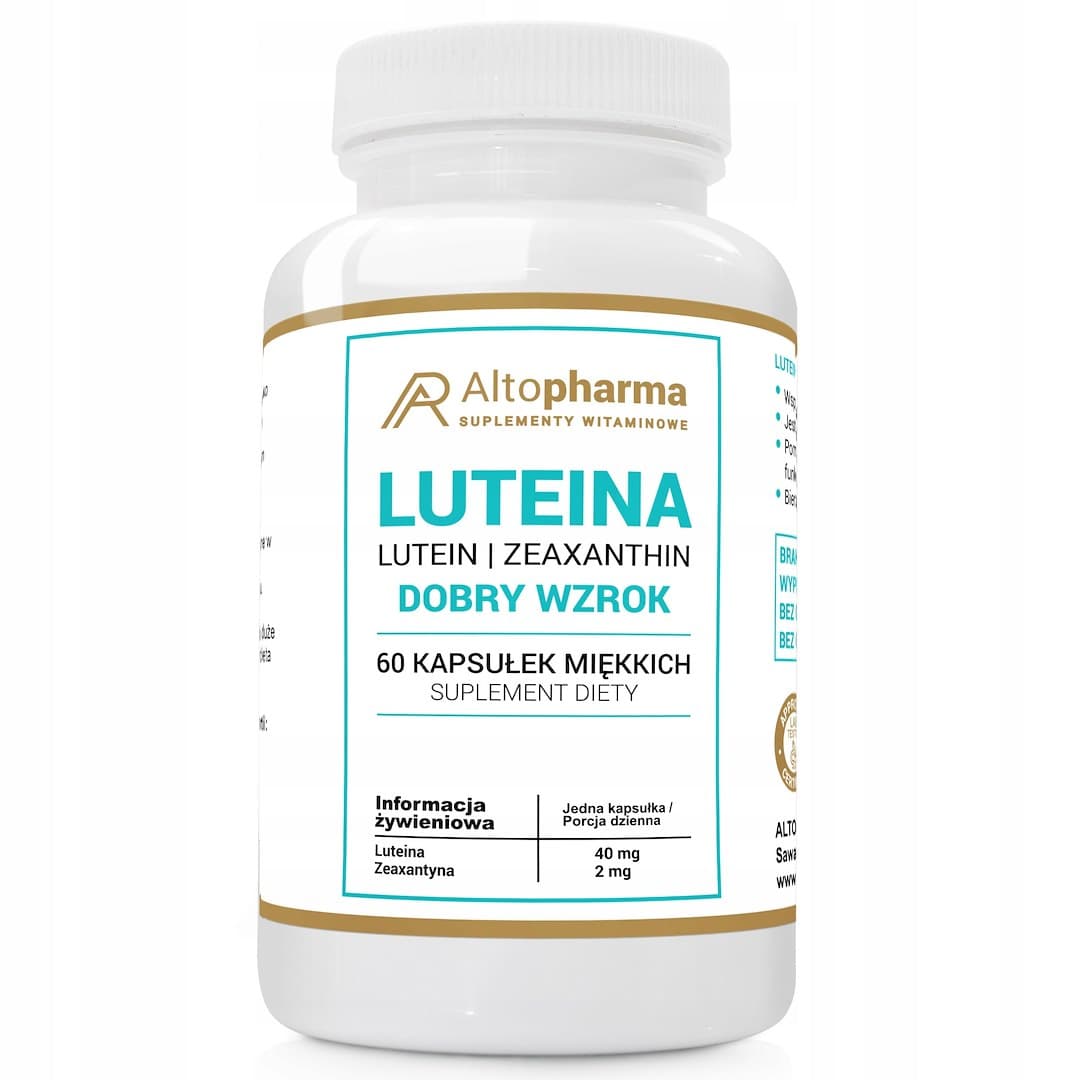 Altopharma - Lutein 40mg Complex - 60 Capsules – Altopharma förpackning
