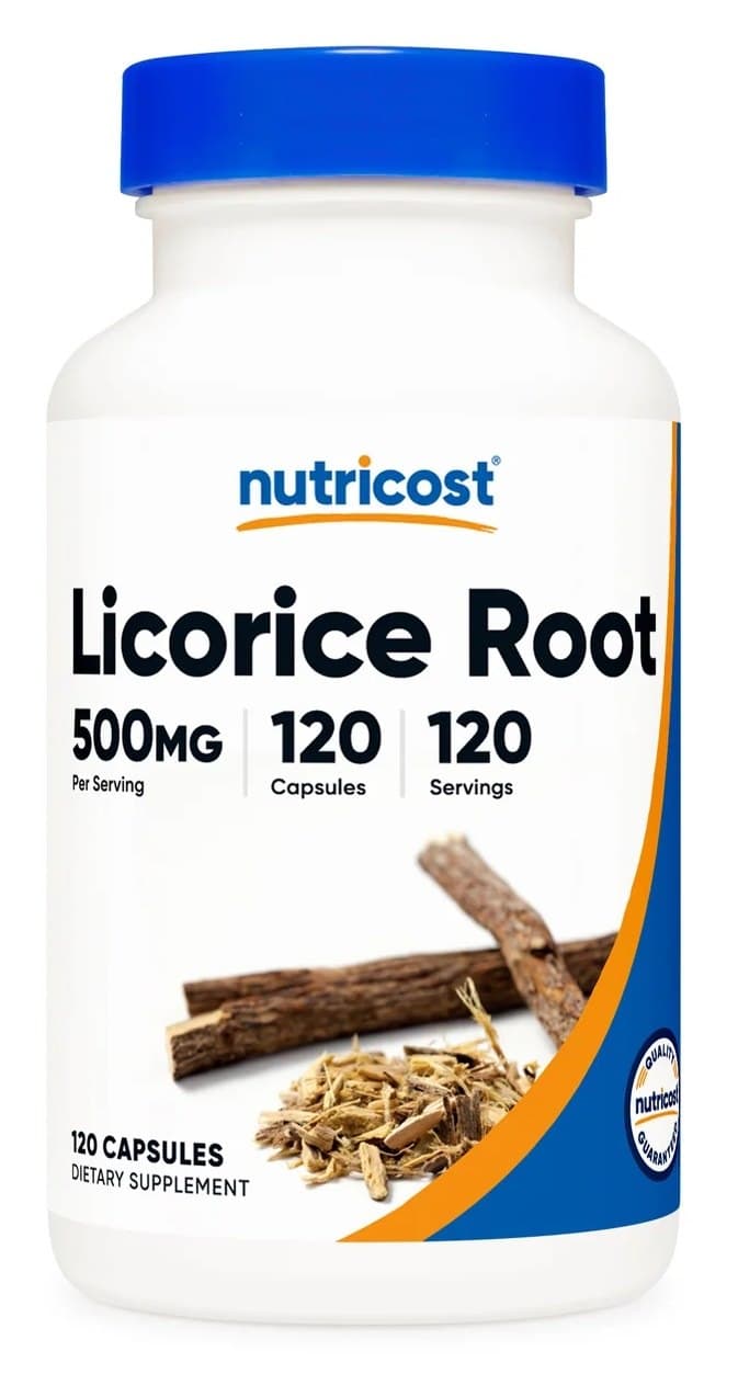 Nutricost - Lakritsrot - 120 Kapslar – Nutricost emballage