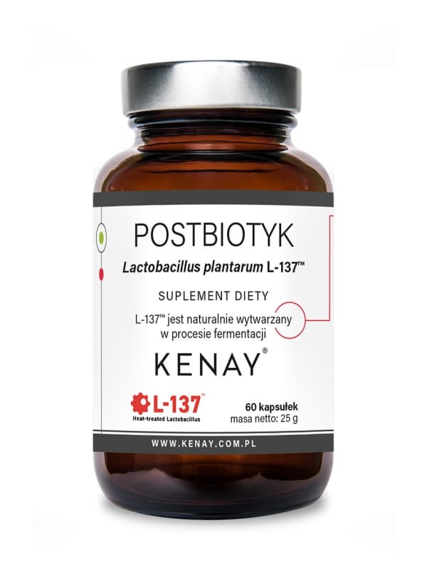 Kenay - Postbiotika Lactobacillus plantarum L-137 - 60 kapslar – förpackning