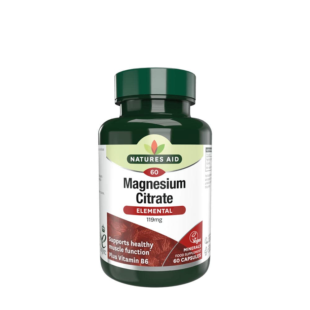 Natures Aid - Magnesium Citrate - 60 Caps