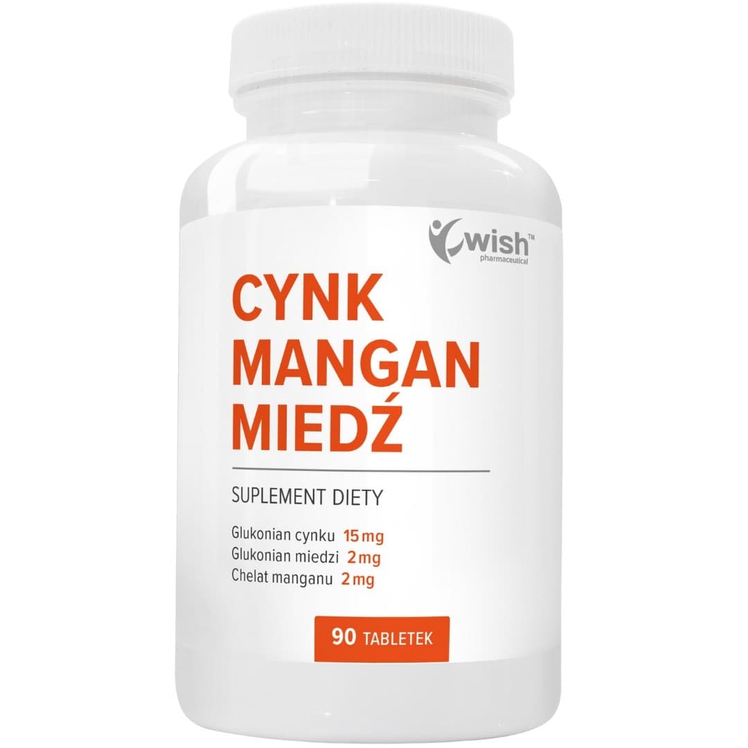 Wish - Zinc Manganese Copper - 90 Tabs – Wish förpackning