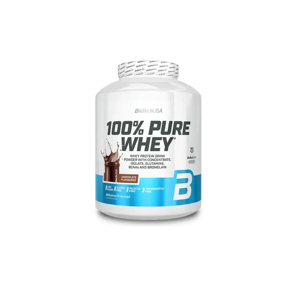 BioTechUSA - BioTech 100 % Pure Whey -heraproteiini - Pistaasi, 2000 g – BioTechUSA pakkaus