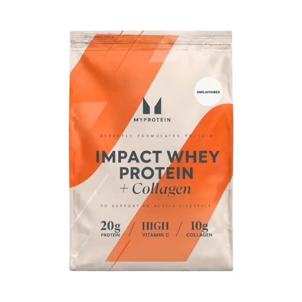 Myprotein - Impact Whey Protein + Collagen - unflavoured - 690g – Myprotein förpackning