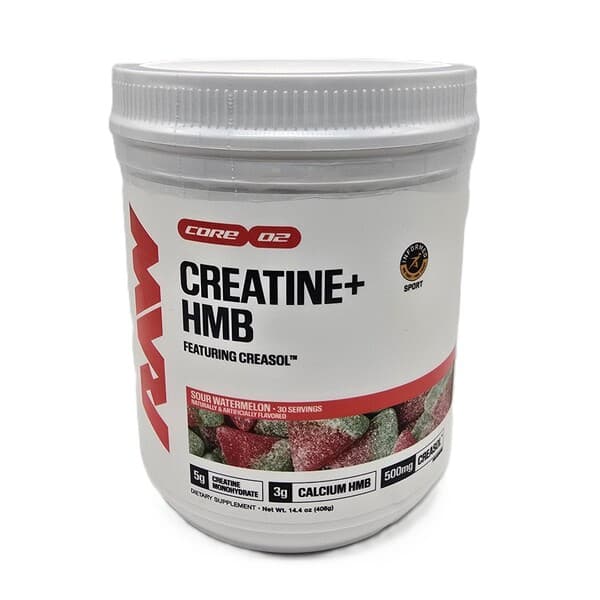 Raw Nutrition - Creatine+ HMB - 408g – Raw Nutrition förpackning
