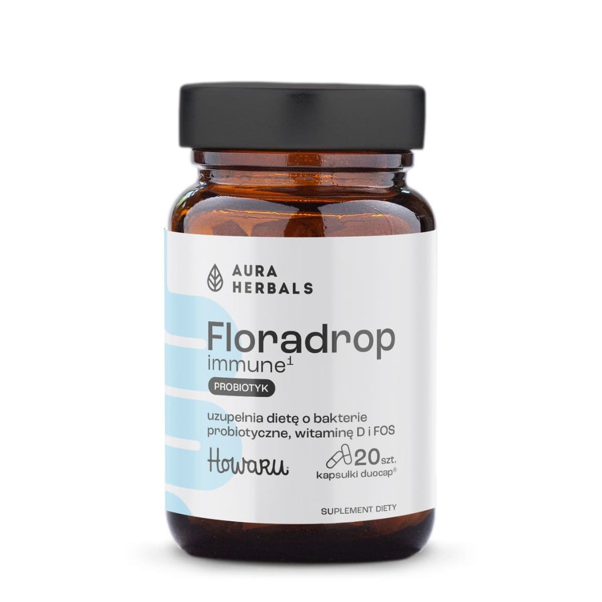 Aura Herbals - Floradrop Immune Probiotic - 20 Caps – Aura Herbals förpackning