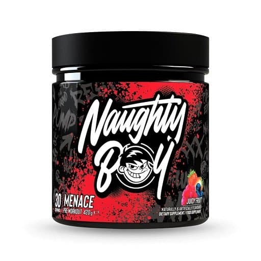 Naughty Boy - NB Menace før træning - Syrlige vingummibamser, 435 g – Naughty Boy emballage