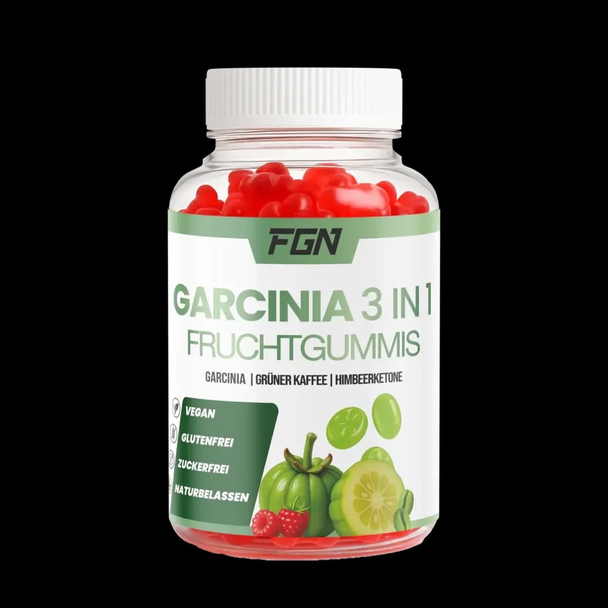 FGN - Garcinia - 60 hedelmäkumikarkkia, 0,2 kg – FGN pakkaus