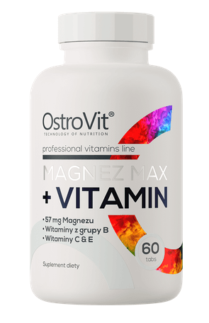 OstroVit - Magnesium Max + Vitamin - 60 Tabs – OstroVit förpackning