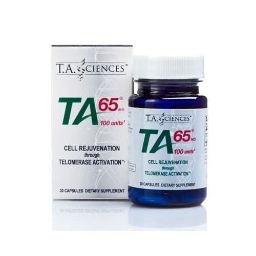 T.A. Sciences - TA65 - 30 Capsules – T.A. Sciences förpackning