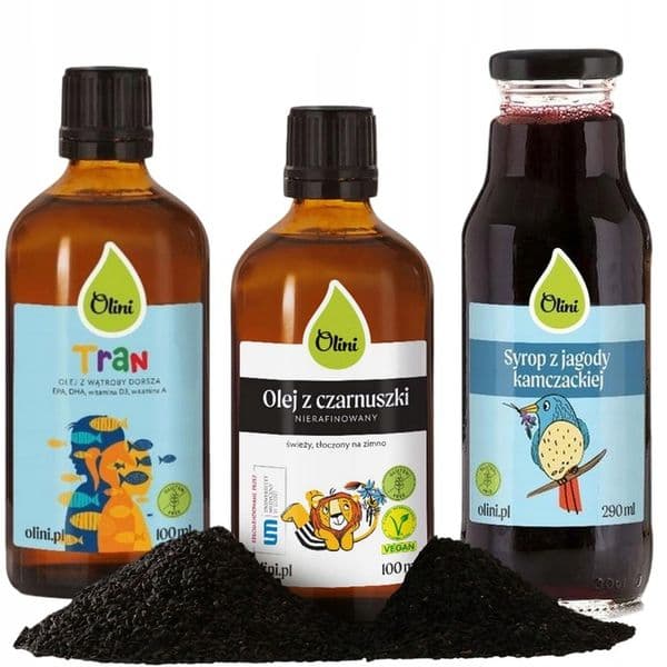 Olini - Black Seed Oil for Children 100ml – olini förpackning