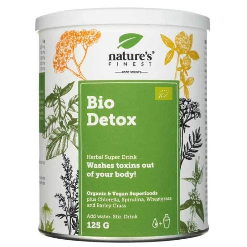 NUTRISSLIM D.O.O. - Nature's Finest Bio Detox 125 g – NUTRISSLIM D.O.O. förpackning
