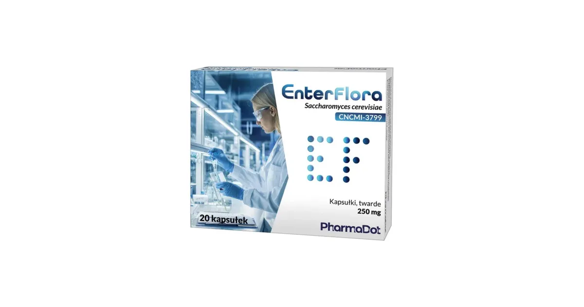PharmaDot - EnterFlora 20 Capsules – PharmaDot förpackning