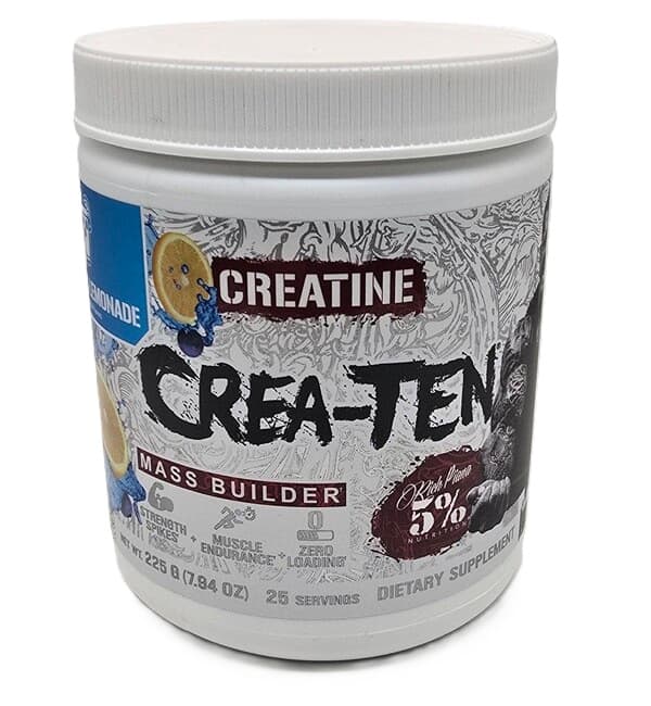 5% Nutrition - Crea-Ten-kreatiini - Mustikka-limonadi, 225 g – pakkaus