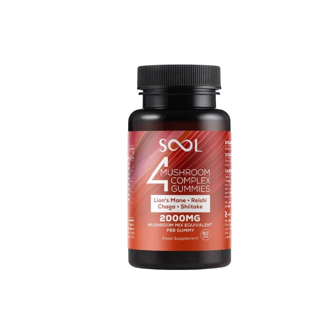 SOOL - 4 Mushroom Complex Gummies 2000mg 60 Pieces