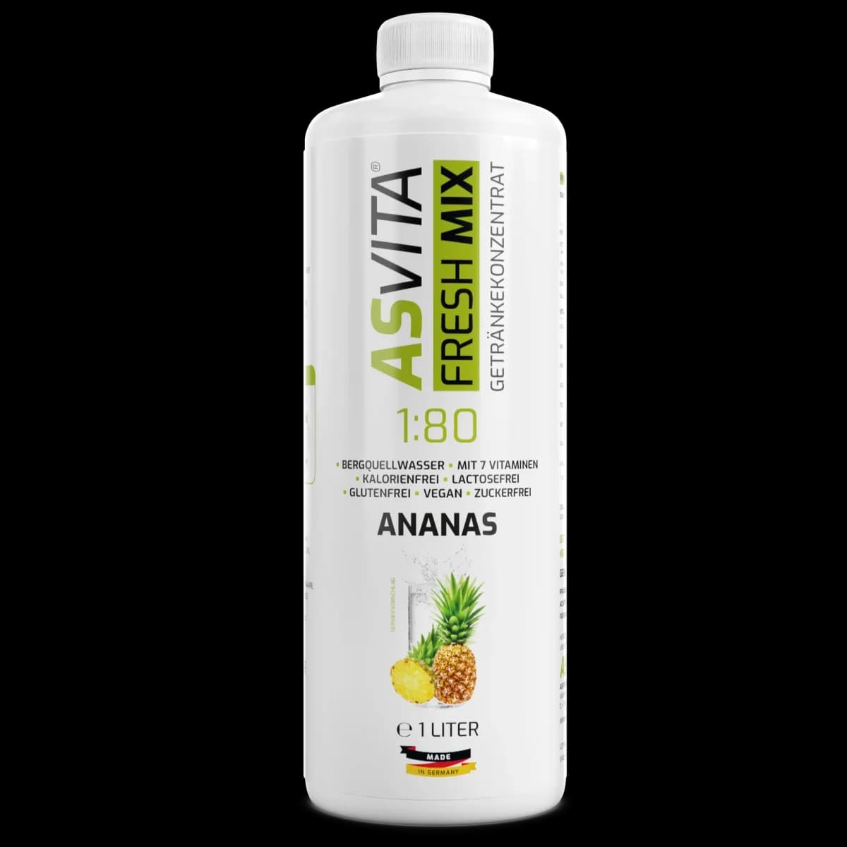 ASVita - Fresh Mix mineraldryck - Ananas, 1/80, 1 l