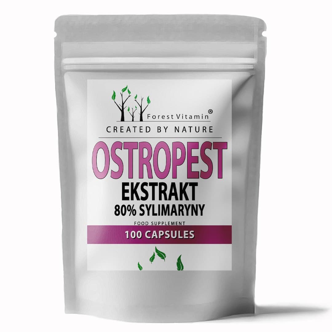 Forest Vitamin - Milk Thistle Extract 80% Silymarin – Forest Vitamin förpackning