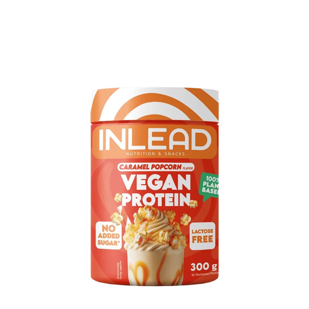 INLEAD Nutrition - Vegaaninen proteiini Karamellipopcorn, 300 g