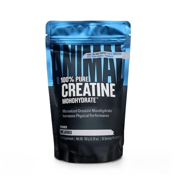 Animal - 100 % puhdas kreatiinimonohydraatti - Maustamaton, 150 g – Animal pakkaus