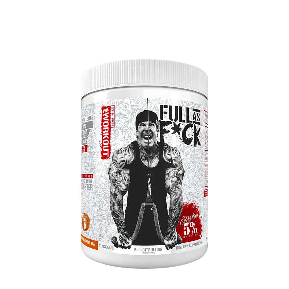 5% Nutrition - Full As F*Ck - Legendary Series, Southern Sweet Tea - 370g – 5% Nutrition förpackning