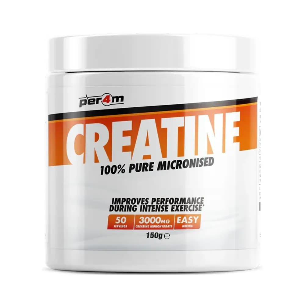 Per4m - Creatine 100% Pure Micronised - Unflavoured - 150g – Per4M förpackning