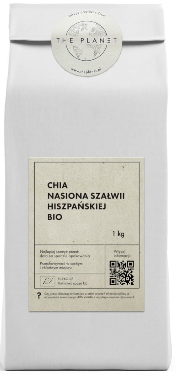Bio Planet - Chia - Organic Spanish Sage Seeds 1kg – Bio Planet förpackning