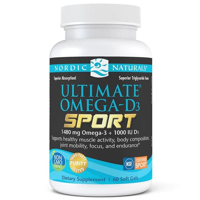 Nordic Naturals - Ultimate Omega D3 Sport 1480mg - 60 Sgels