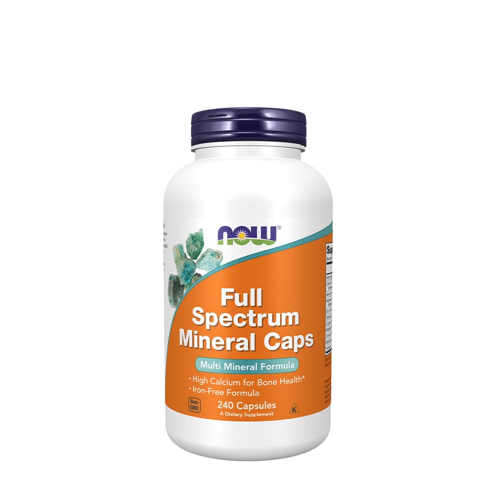 NOW Foods - Full Spectrum Minerals, Iron-Free – NOW Foods förpackning