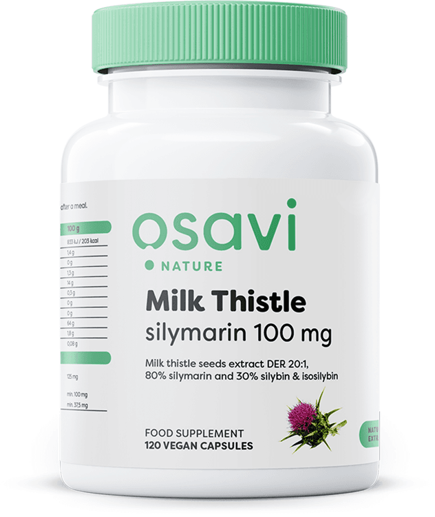 Osavi - Milk Thistle, Silymarin 100mg - 120 Vcaps