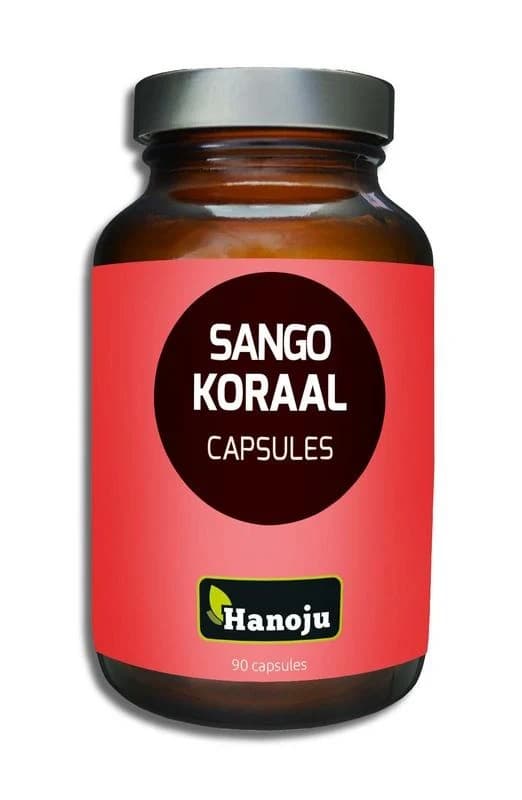 Hanoju - Korallkalcium - 800 mg, 90 kapslar – förpackning