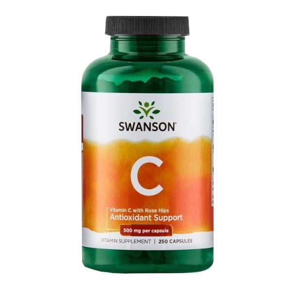 Swanson - Vitamin C With Rose Hips 500 mg - 250 Caps