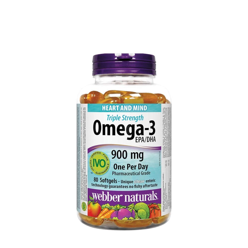 Webber Naturals Triple Strength Omega-3 - 80 Softgels