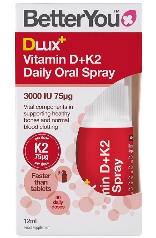 Better You - D3000+K2 Vitamin D+K2 Daily Oral Spray - 12ml