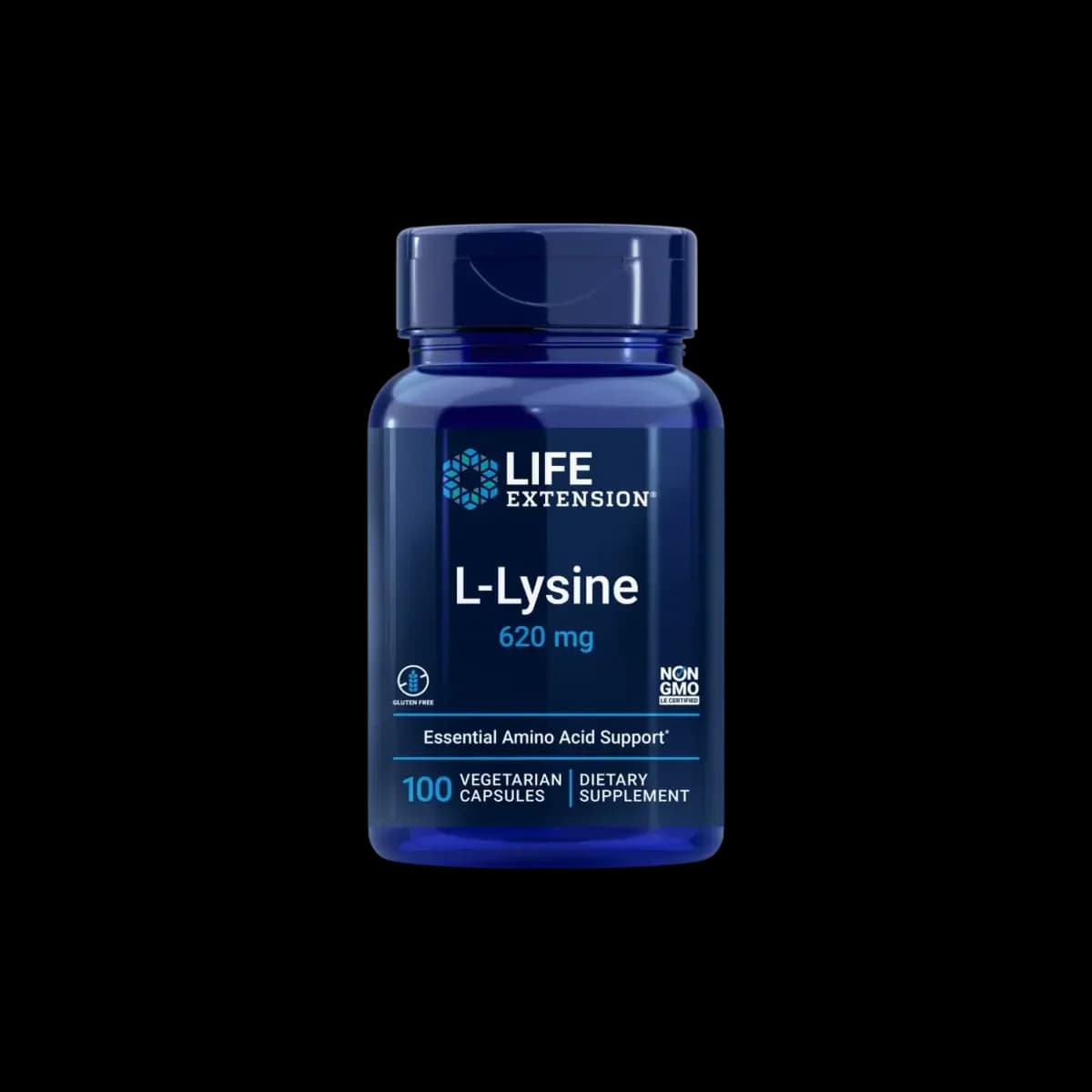 Life Extension - L-lysin - 100 vegetabiliska kapslar – förpackning