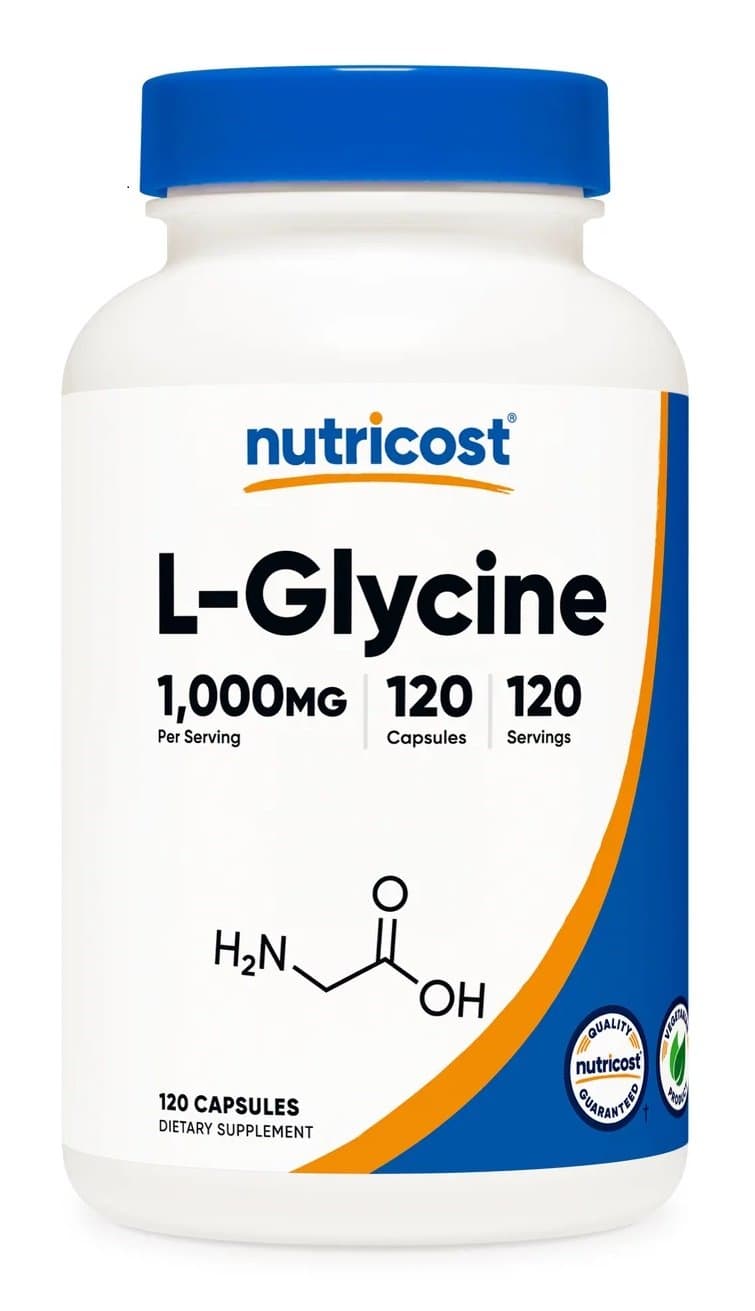 Nutricost - L-Glycin - 120 Kapsler