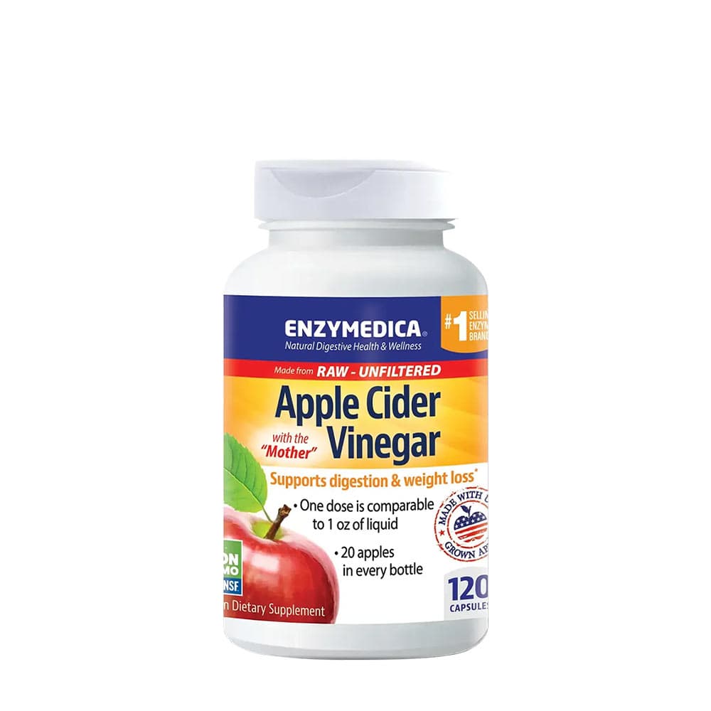 Enzymedica - Apple Cider Vinegar - 120 Caps – Enzymedica förpackning