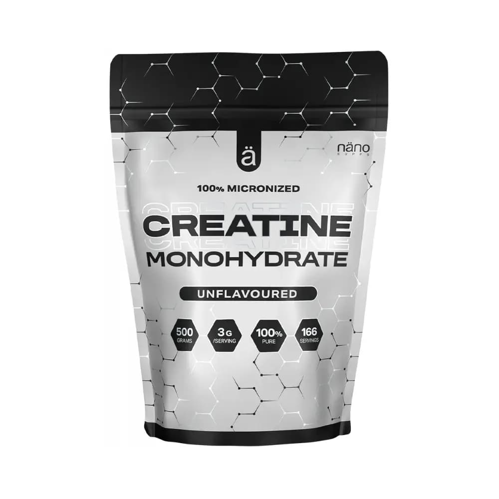 Nanosupps - 100% Micronized Creatine Monohydrate - Unflavoured - 500g