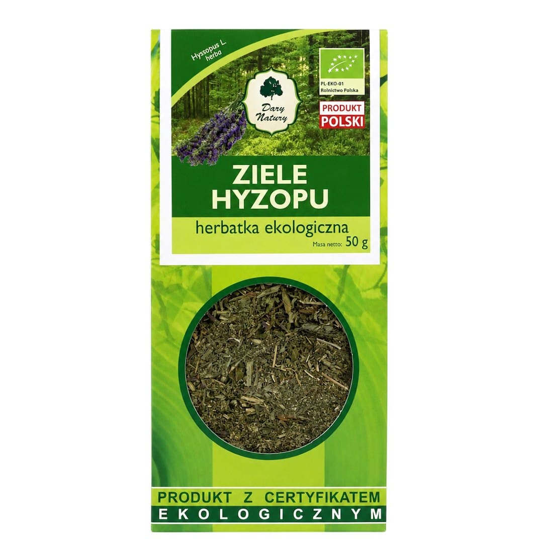 Dary Natury - Hyssop Herb - 50g – Dary Natury förpackning