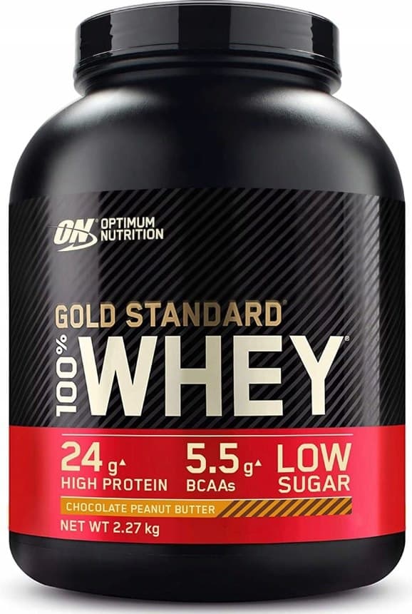 Optimum Nutrition - Kultastandardi 100% Väljyproteiinia – Optimum Nutrition pakkaus